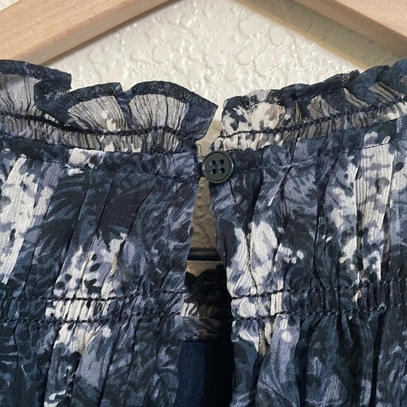 Joie Blue and Cream Halter Sundress Mini - Picture 7 of 9